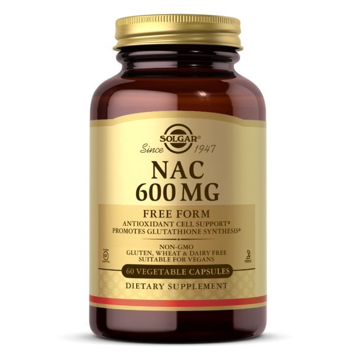 

Аминокислота Solgar NAC 600 mg, 60 вегакапсул