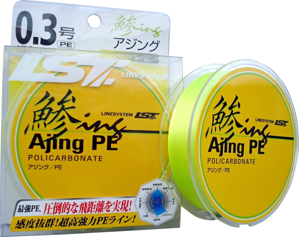 

Шнур LineSystem Ajing PE 150 м #0.3 2.8 кг Желтый (L4203K)