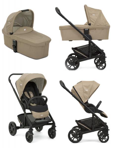 

Коляска 2 в 1 Joie Chrome Sandstone Бежевая (S1201IBSDS/A1201PASDS)