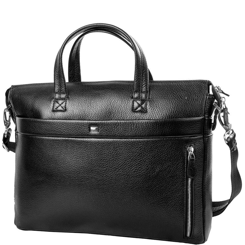 

Мужская кожаная сумка Desisan 37х29х9,5 см Черный