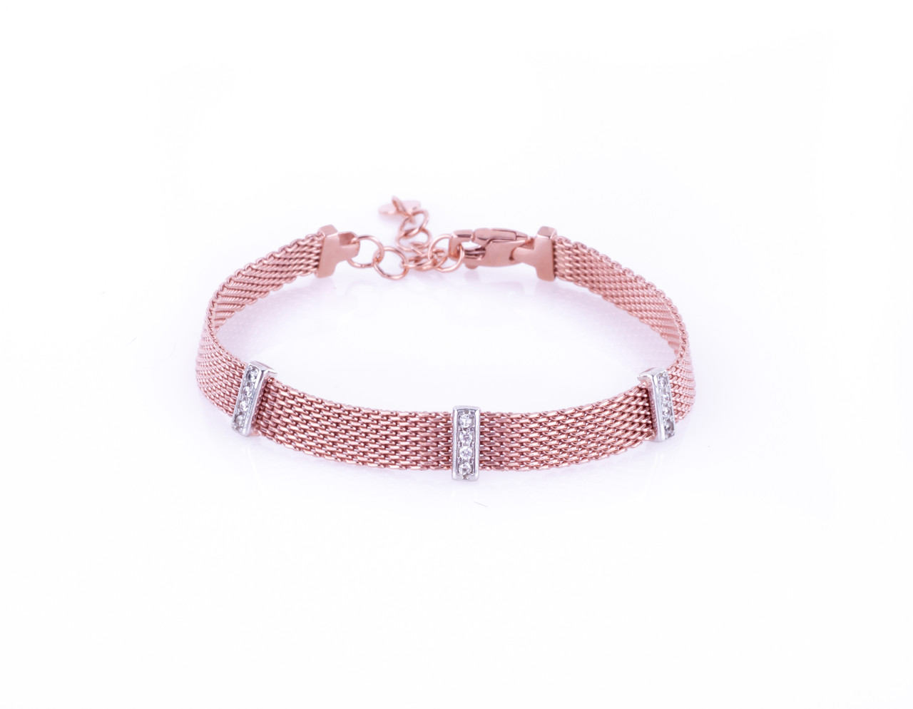 

Серебряный браслет Dariy Milano Red Gold с камушками B1900151F2556