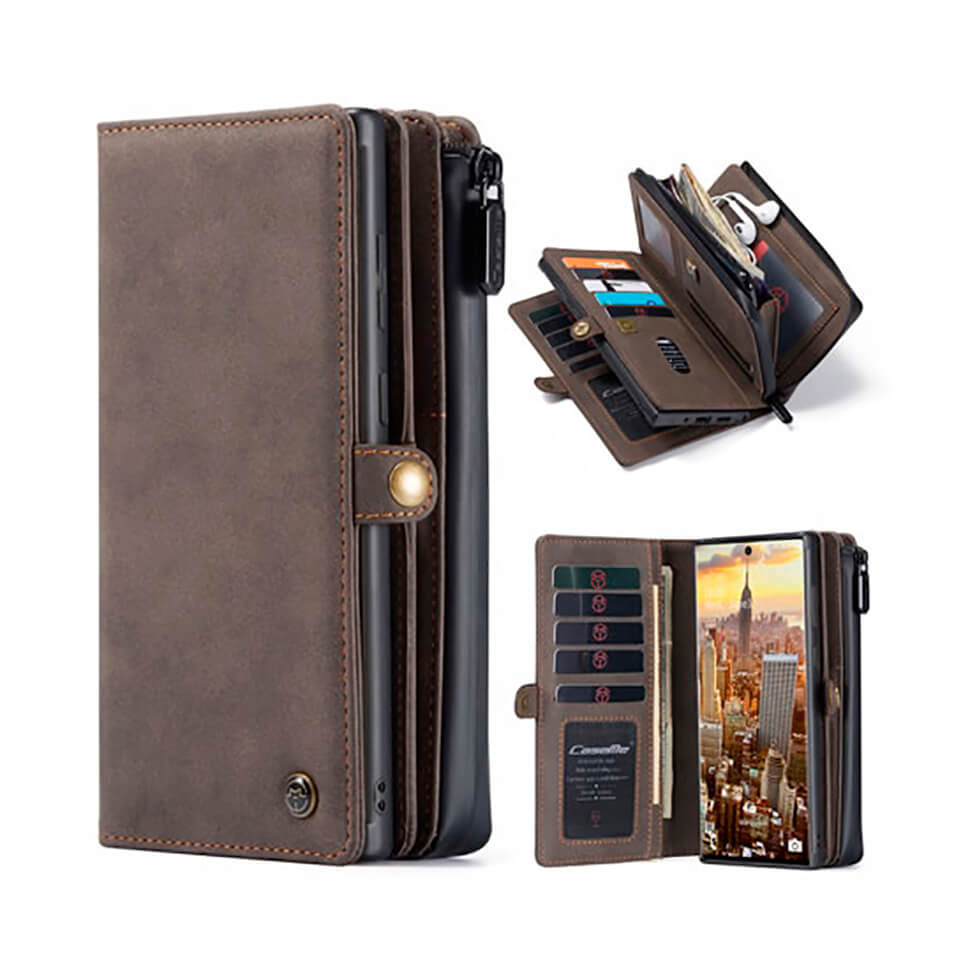 

Чохол-гаманець CaseMe Vintage для Samsung Galaxy Note 20 Brown