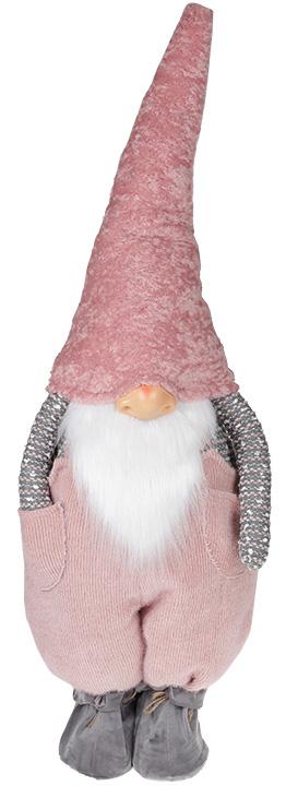 

Мягкая игрушка Гномик Тиффани 31х25х95 см, розовый с серым Bona BD-877-028