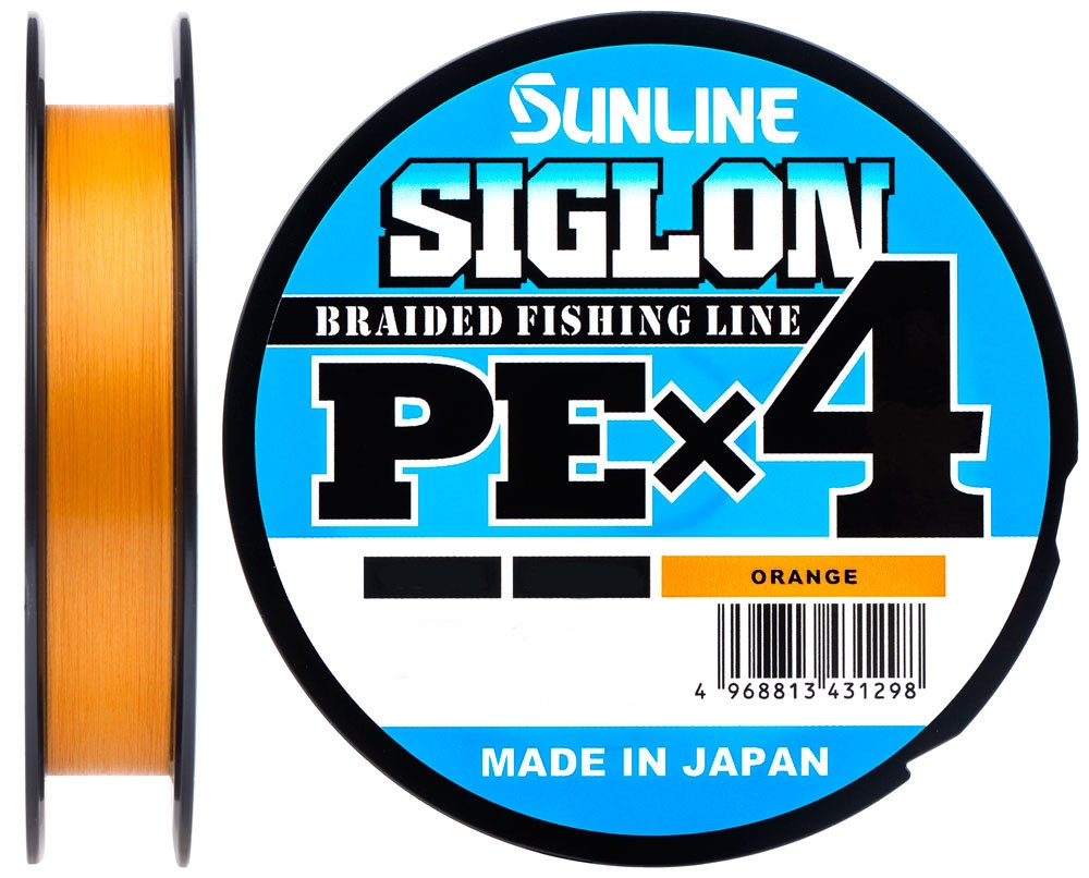 

Шнур Sunline Siglon PE X4 Orange 150m #0.8/0.153mm 12lb/6.0kg