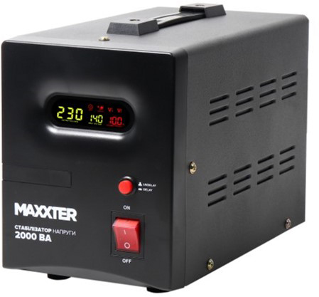 

Стабілізатор напруги Maxxter 2000 ВА (MX-AVR-S2000-01)