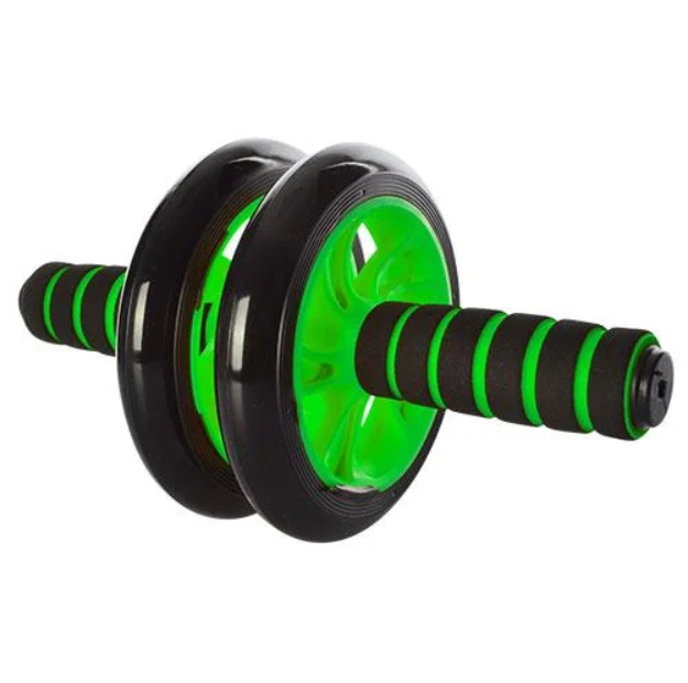 

Ролик для пресса двойной Mute Wheel D-17 с ковриком Синий AB-018