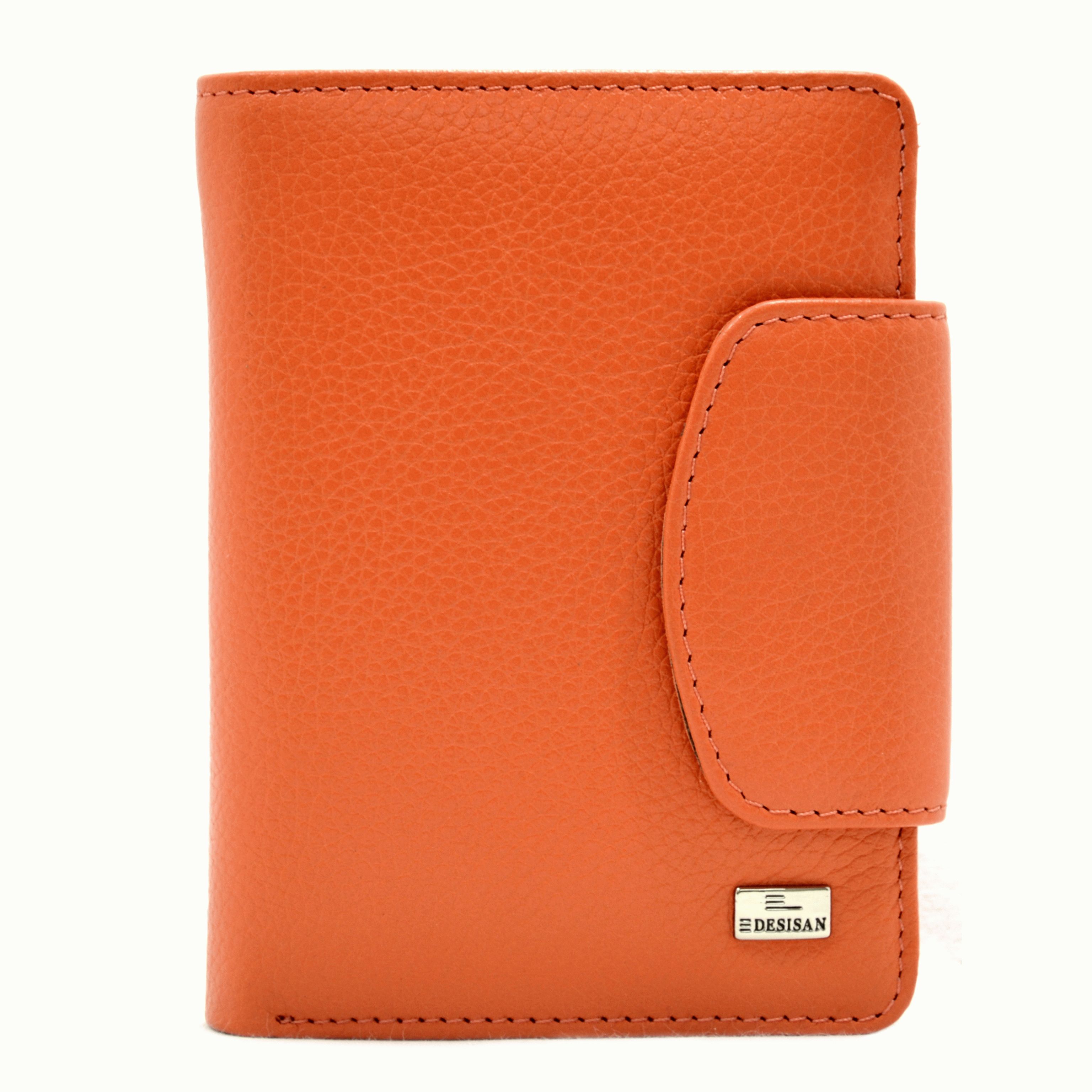 

Кошелёк Desisan 086-374orange кожаный Оранжевый