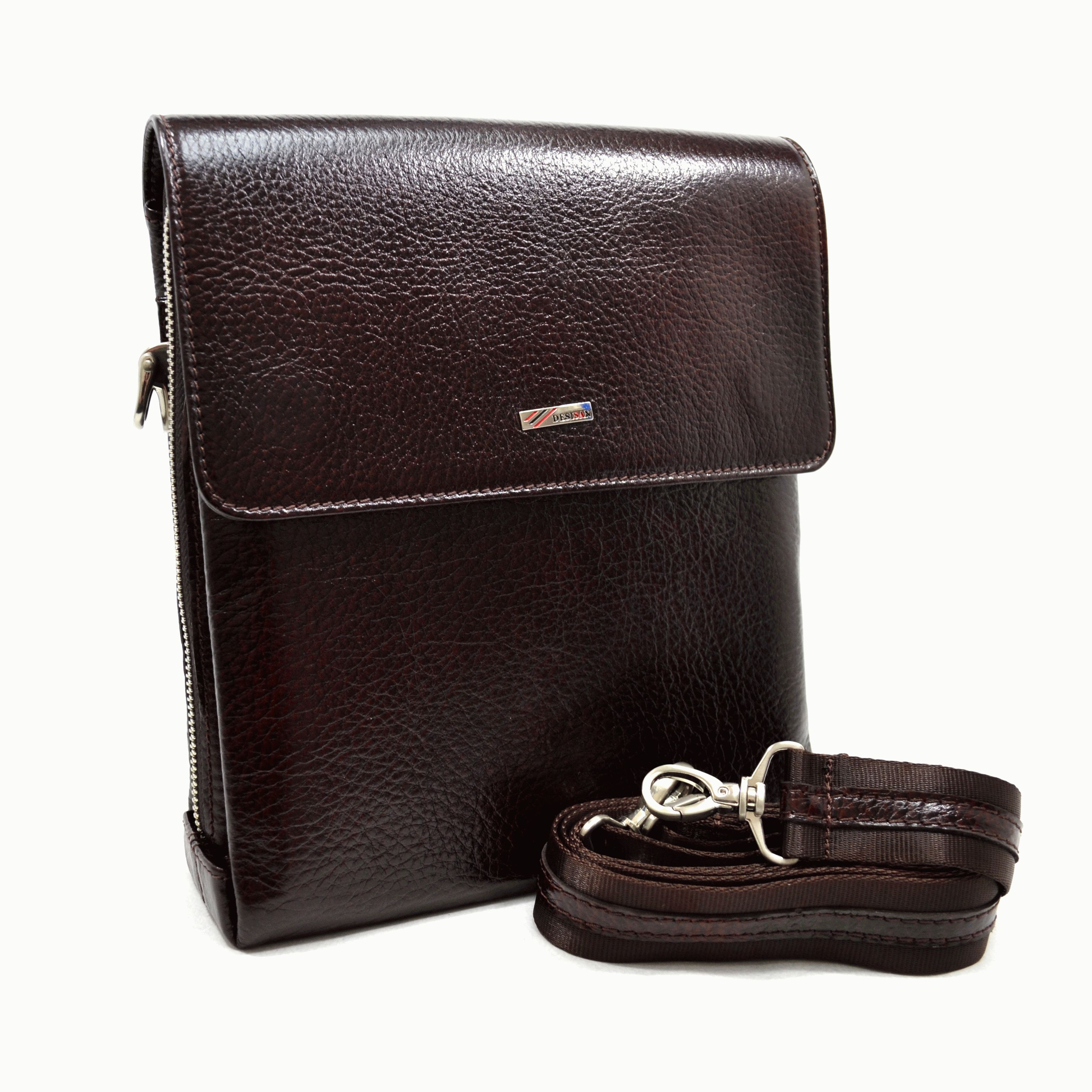 

Сумка Desisan 3026-019brown кожаная Коричневый