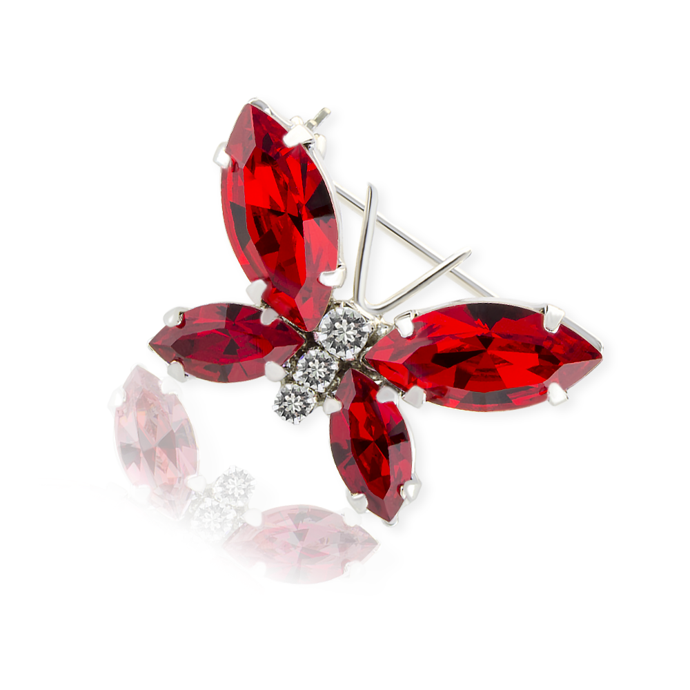 

Брошь KOBI Motylek с камнями Swarovski модели 7760-0348-136