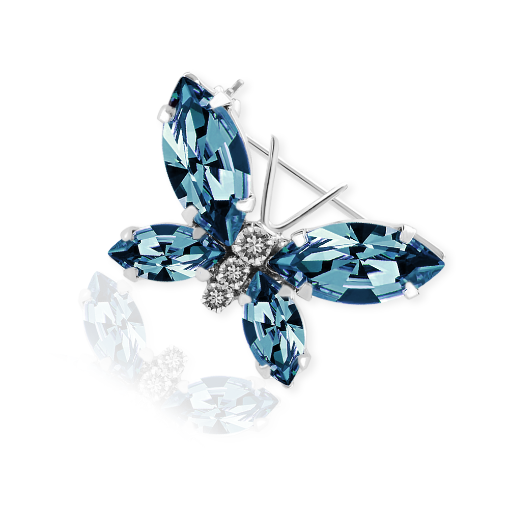 

Брошь KOBI Motylek с камнями Swarovski модели 7760-0348-346