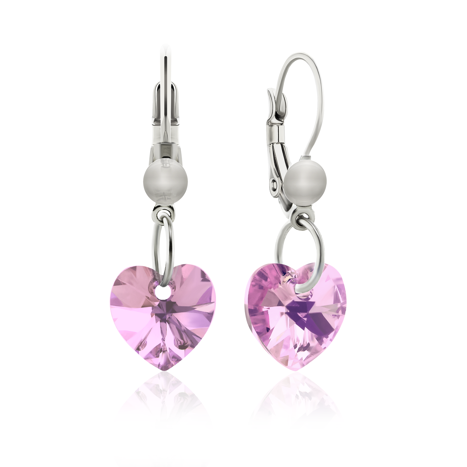 

Серьги KOBI Heart Small 10*10 мм со Swarovski модели 7440-0129-201-32