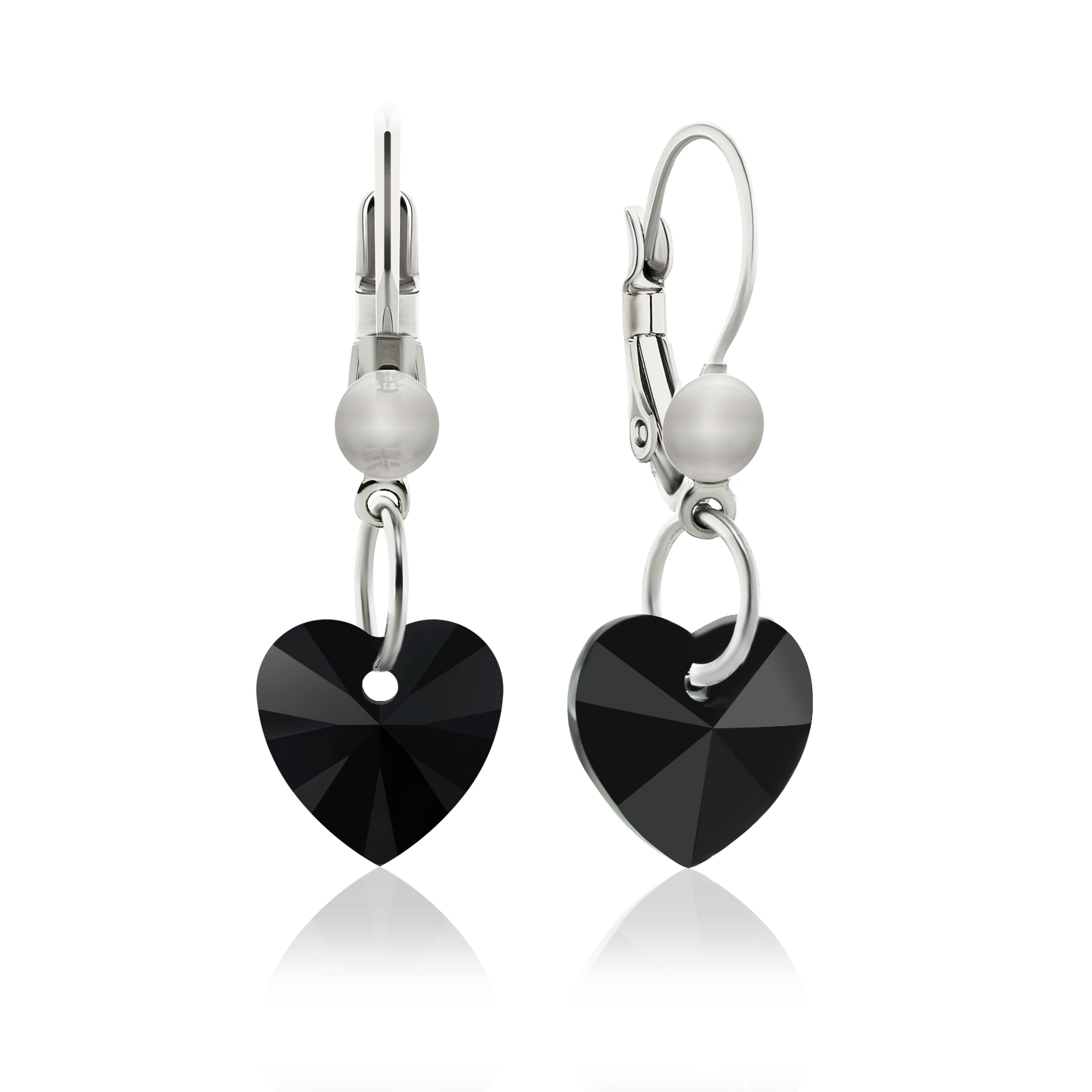 

Серьги KOBI Heart Small 10*10 мм со Swarovski модели 7440-0129-96-32