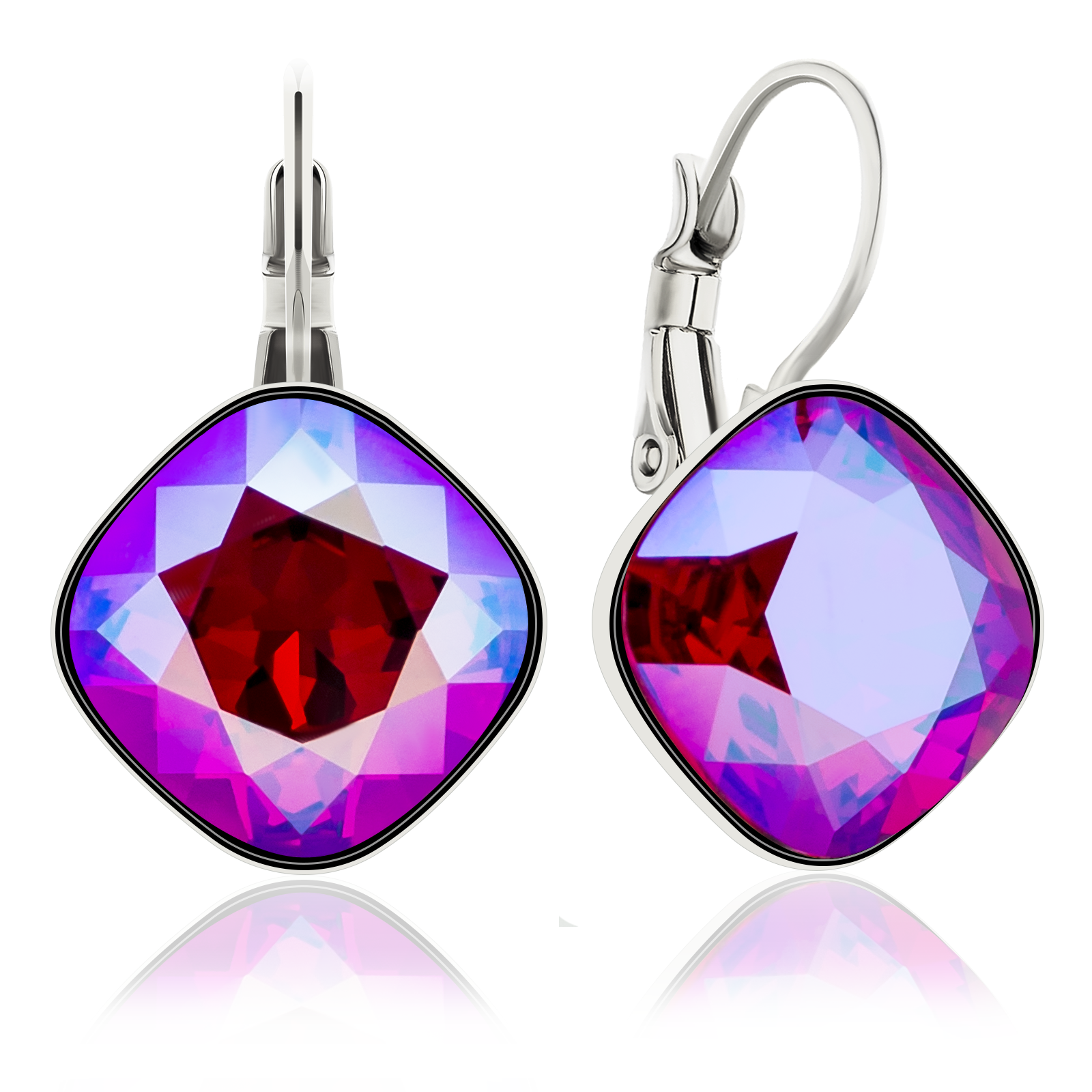 

Серьги KOBI IVONN 14*14 мм со Swarovski модели 7740-1208-68-32