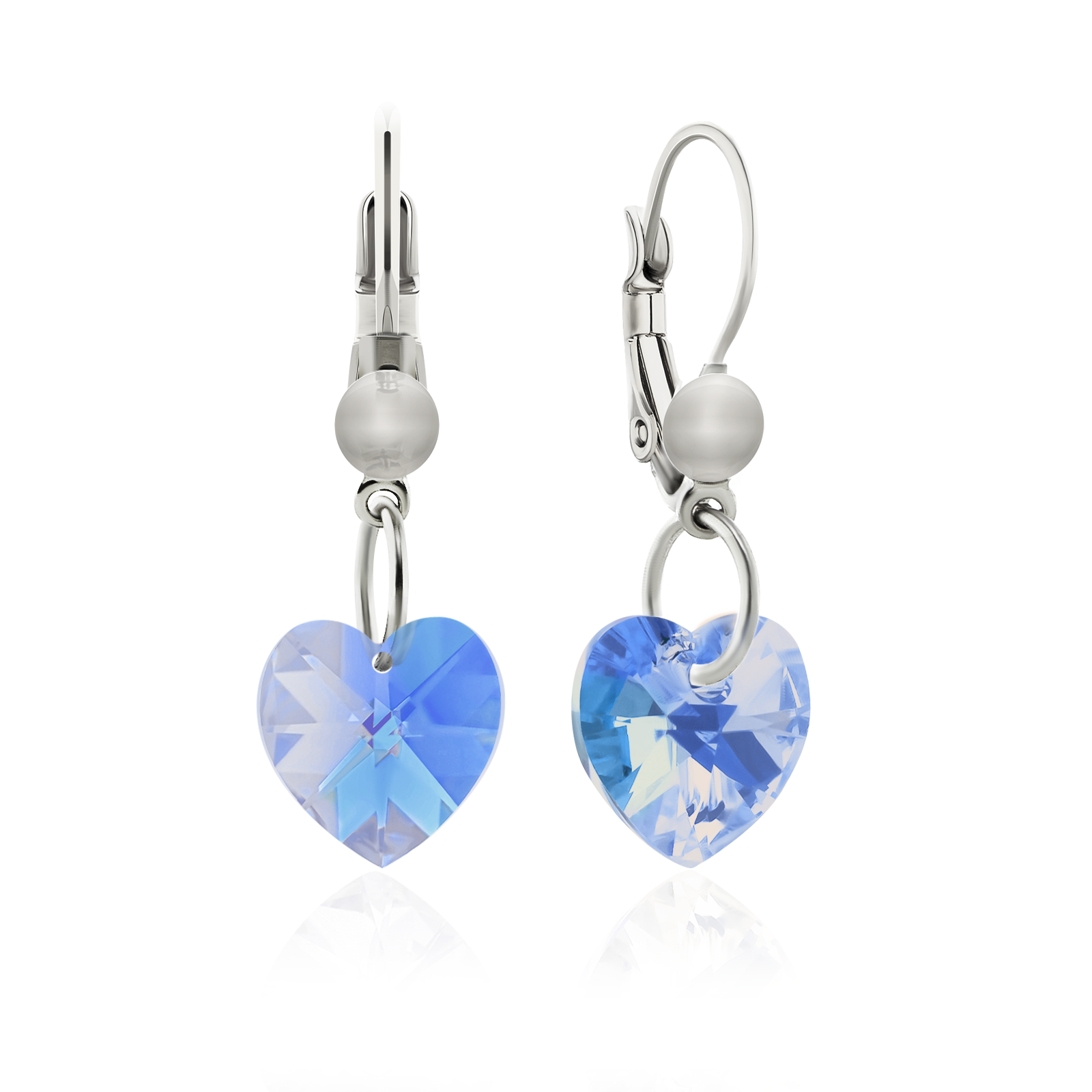 

Серьги KOBI Heart Small 10*10 мм со Swarovski модели 7440-0129-203-32