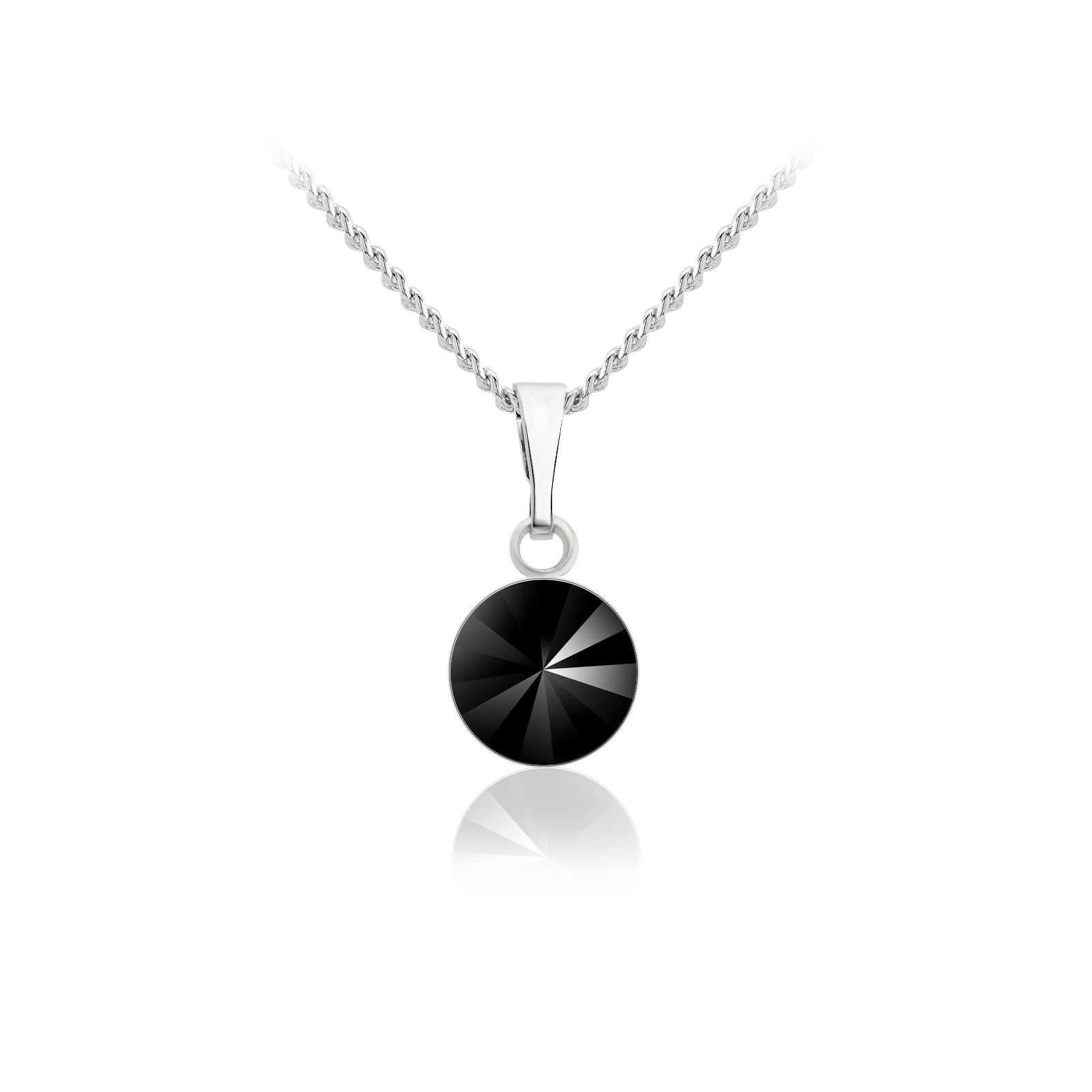 

Кулон c цепочкой KOBI Rivoli 8 мм с кристаллом Swarovski модели 7730-1188-16-32