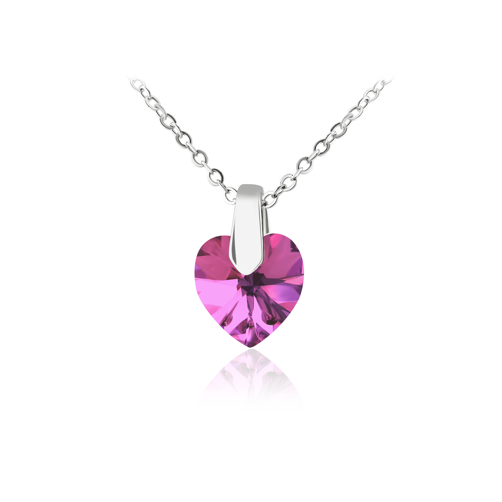 

Кулон KOBI Heart Small со Swarovski 9x10 мм модели 7430-2259-206-32