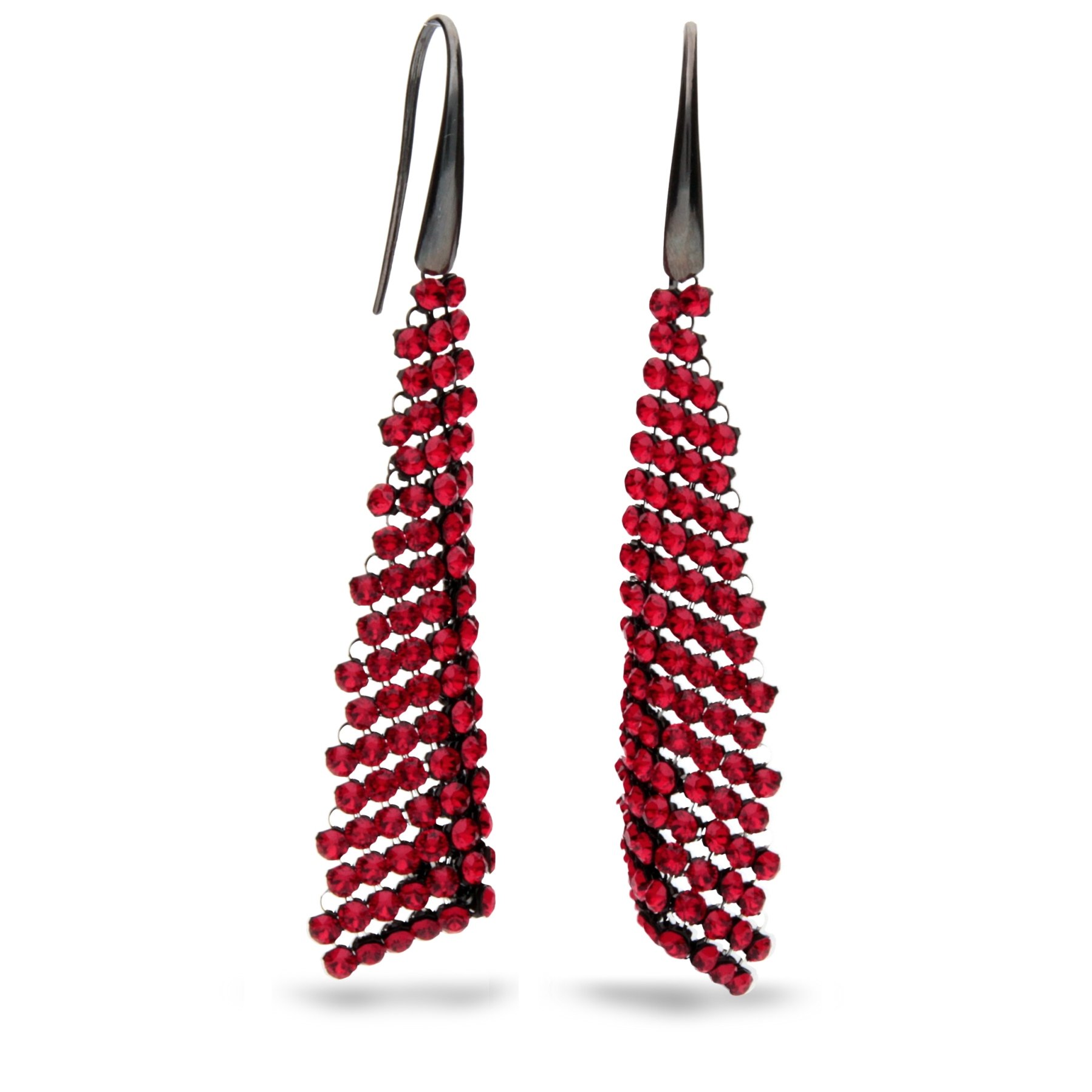 

Серебряные серьги SPARK Flapper со Swarovski модели KWMESH12LSI