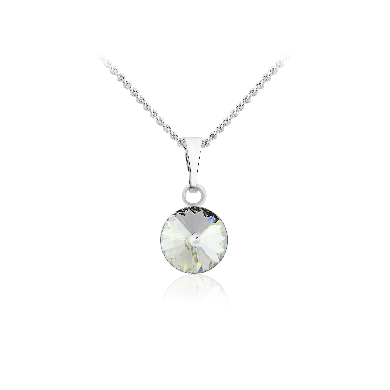 

Кулон c цепочкой KOBI Rivoli 8 мм с кристаллом Swarovski модели 7730-1188-27-32