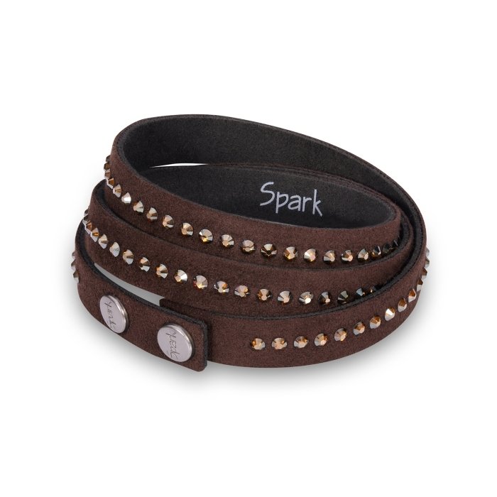 

Браслет из алькантары SPARK Fancy со Swarovski модели BTR1MOBRS