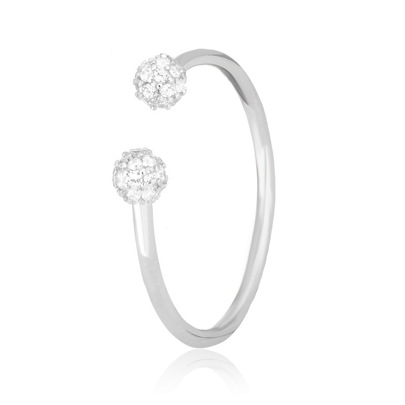 

Серебряное кольцо Silvex925 с фианитом безразмерное модели К2Ф/292