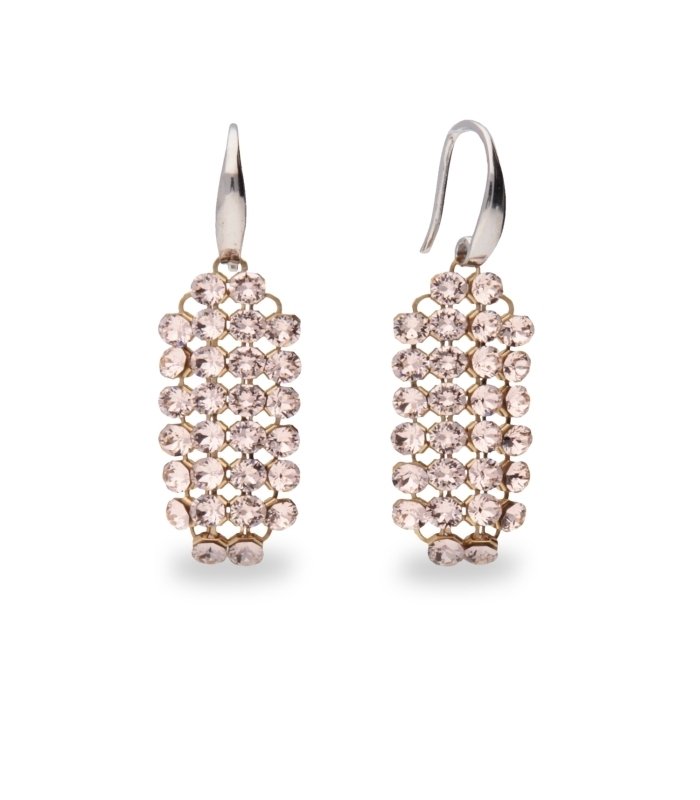 

Серебряные серьги SPARK Stylish со Swarovski модели KWMESH2SL