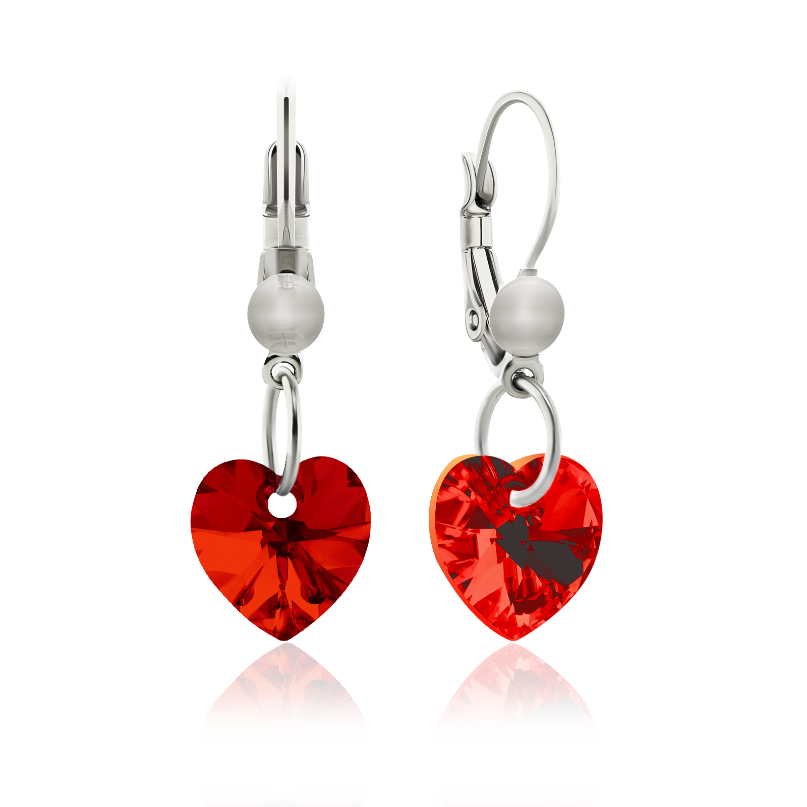 

Серьги KOBI Heart Small 10*10 мм со Swarovski модели 7440-0129-200-32