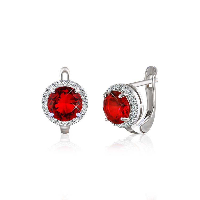 

Серебряные серьги Silvex925 с фианитом модели СК2ФГ/408