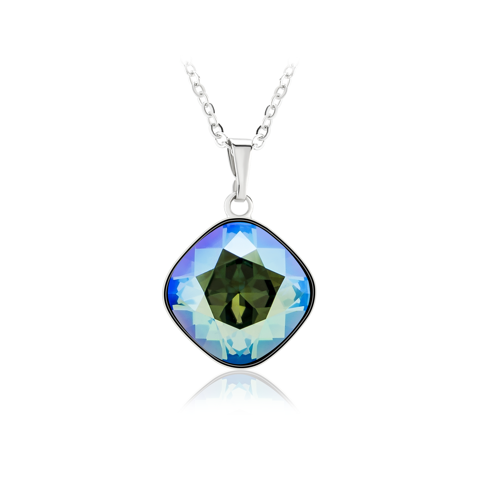 

Кулон c цепочкой KOBI IVONN 14*14 мм со Swarovski модели 7730-1369-69-32