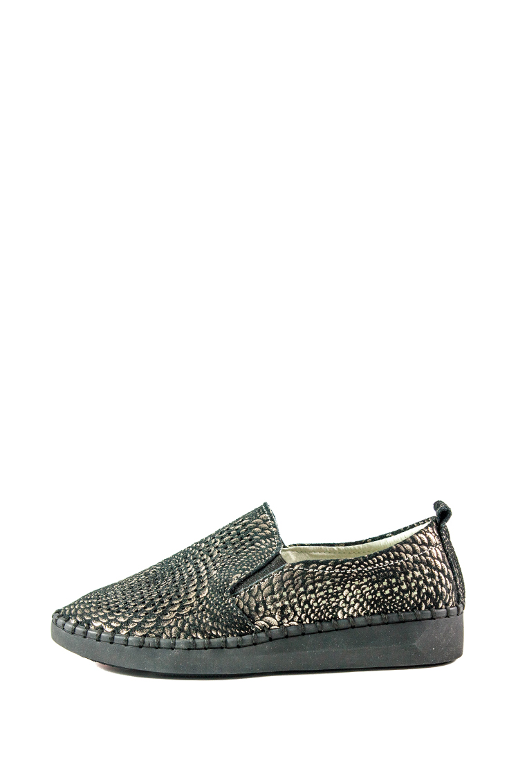 

Мокасины женские Allshoes 01-23 черный-золото кожа (36)