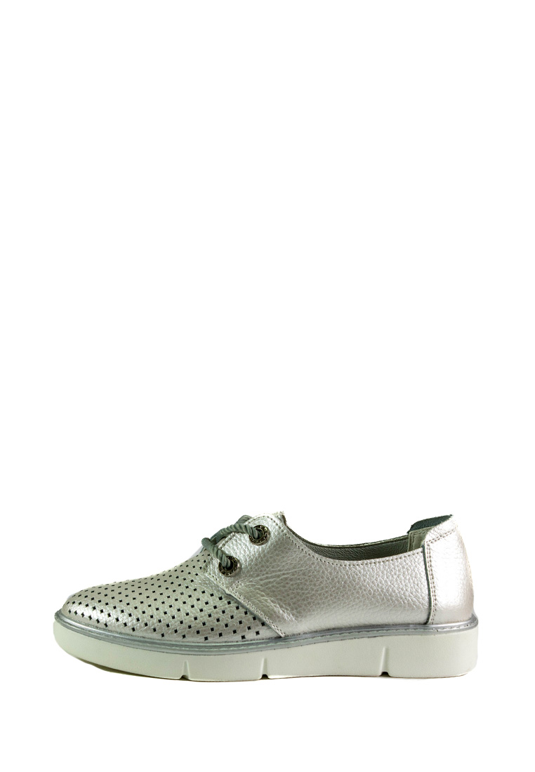 

Мокасины женские Allshoes 206-532G-09 серебряные (40)
