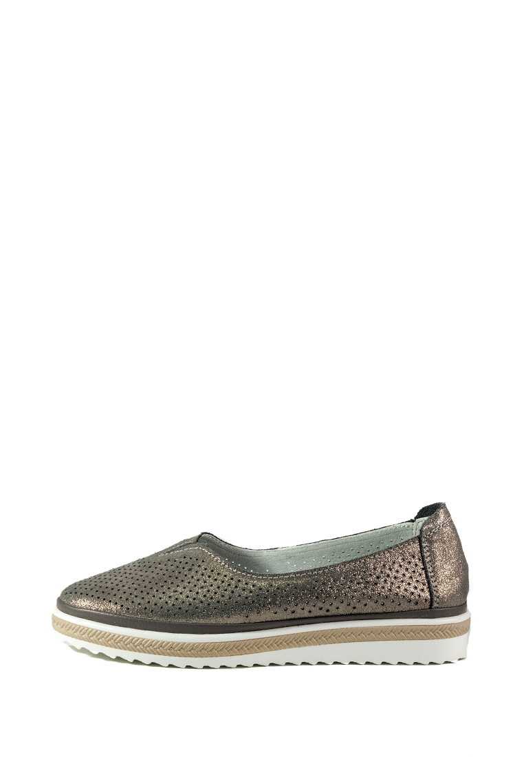 

Мокасины женские Allshoes 17128-3K темно-серебряные (36)