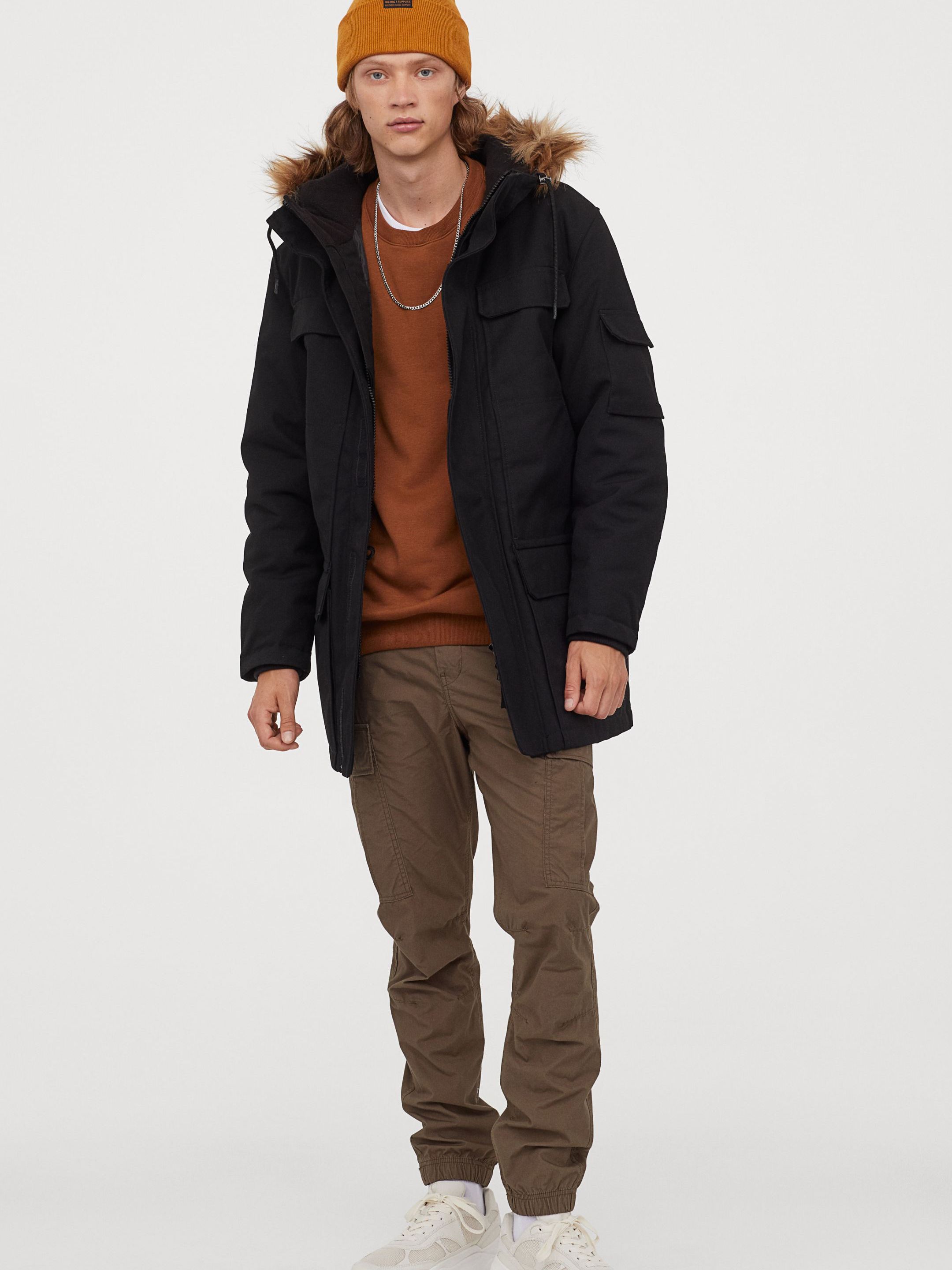 

Парка H&M 0504667-8  Черная, Парка H&M 0504667-8 XL Черная