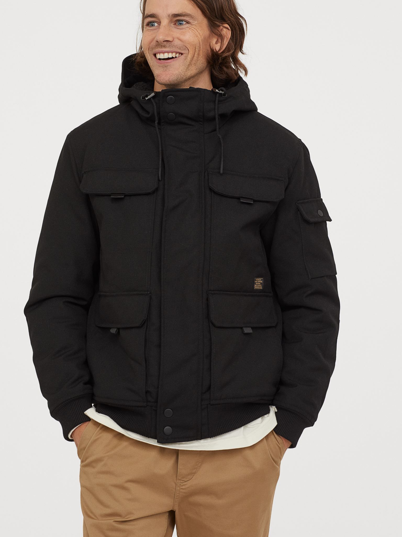 

Куртка H&M 0762174-0  Черная, Куртка H&M 0762174-0 S Черная