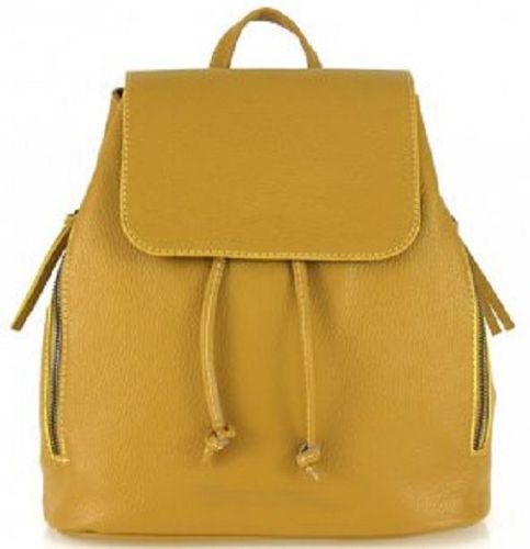 

Кожаная сумка-рюкзак Italian bags DB7068 mustard