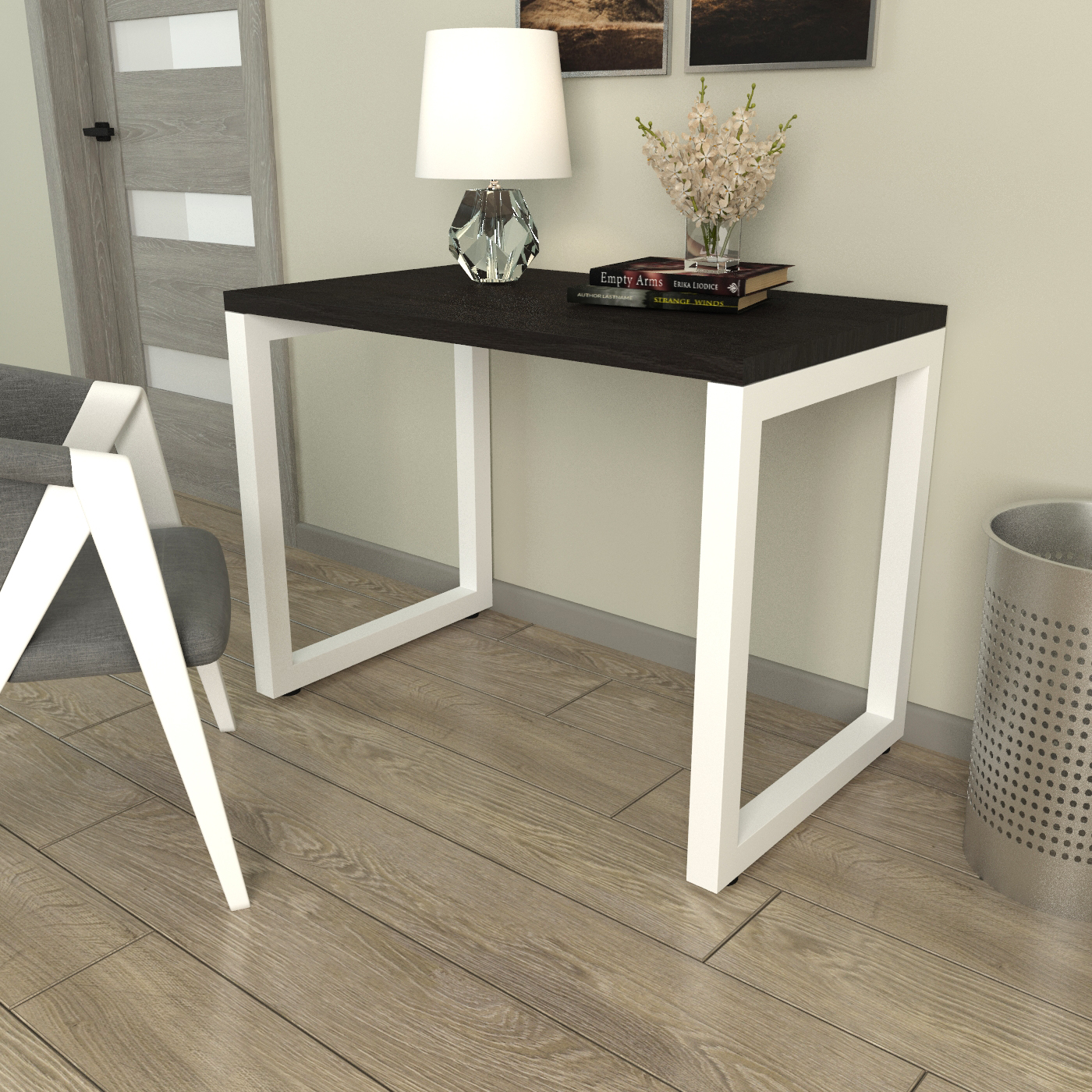 

Стол Тавол КС 8.3 металл опоры белые 100смх60смх75см ДСП 32 мм Венге