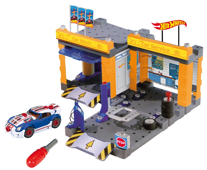 

Игровой набор Klein Hot Wheels Станция техобслуживания с автомойкой (4009847080158)