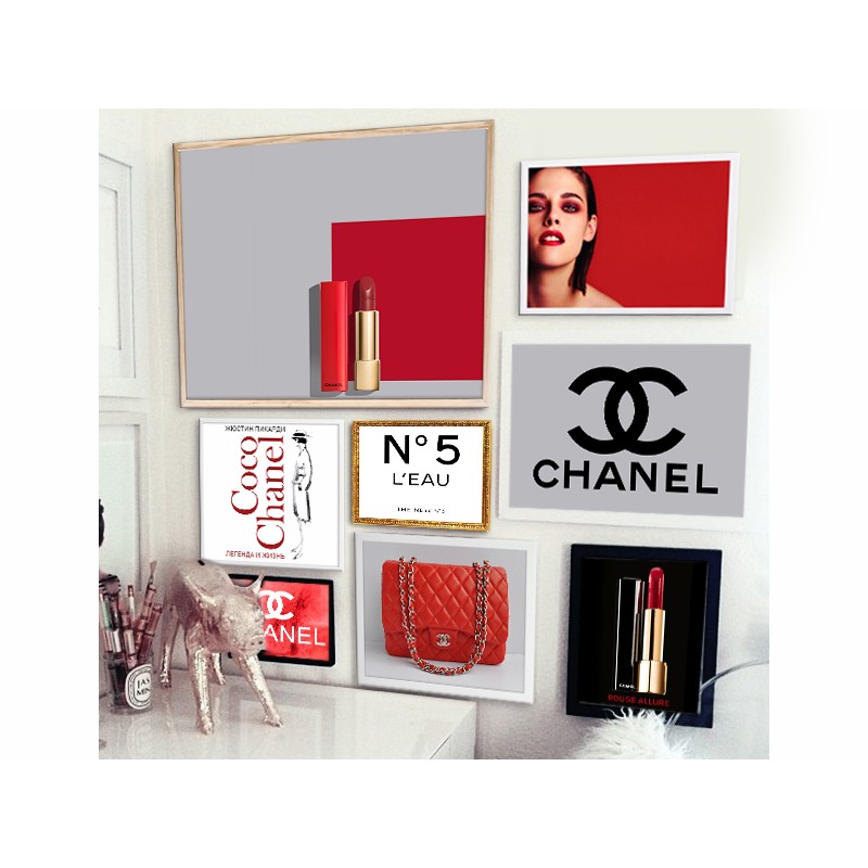 

Серия постеров в раме Мако-декор Chanel 8шт.