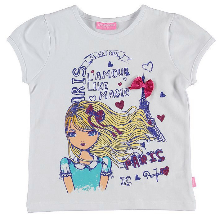 

Футболка LC Waikiki 110 см Белая (T-shirt girl -053)