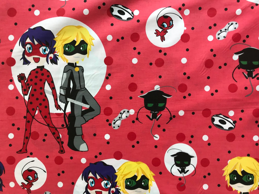 

Постельное белье CottonTwill Lady bug (Леди баг) на красном Евро комплект