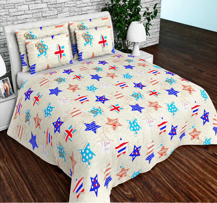 

Постельное белье CottonTwill Каникулы, звёзды Полуторный комплект
