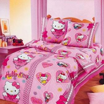 

Постельное белье АРТ Дизайн детское Хелло Китти, Hello Kitty Полуторный комплект
