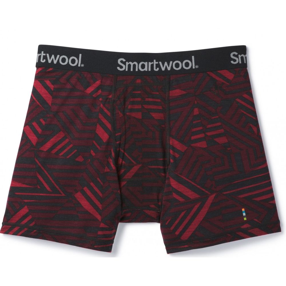 

Трусы Smartwool Merino 150 Printed Boxer Brief L Бордовый