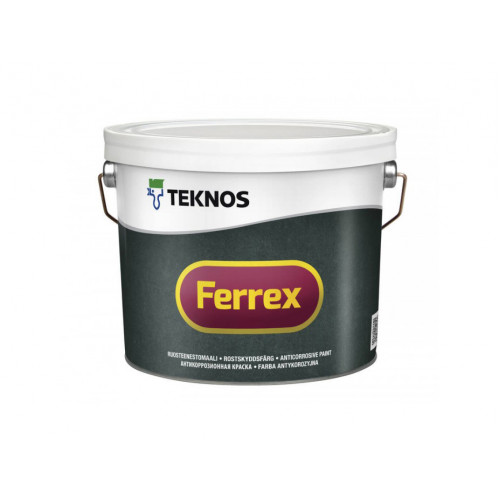 

Антикоррозионная матовая краска Teknos Ferrex красный