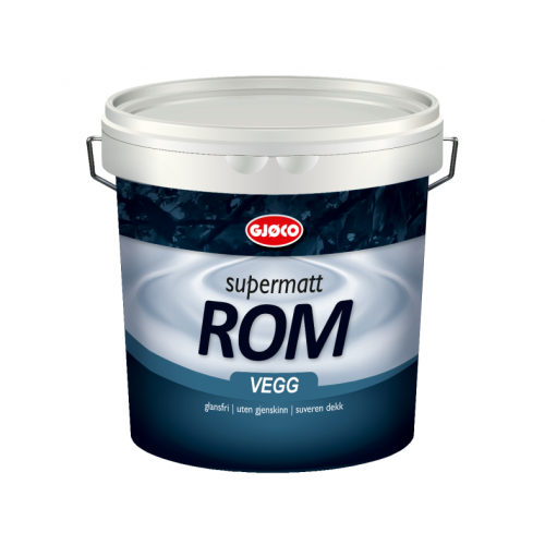 

Краска латексная акриловая Gjoco Supermatt Rom 01 матовая база А белая