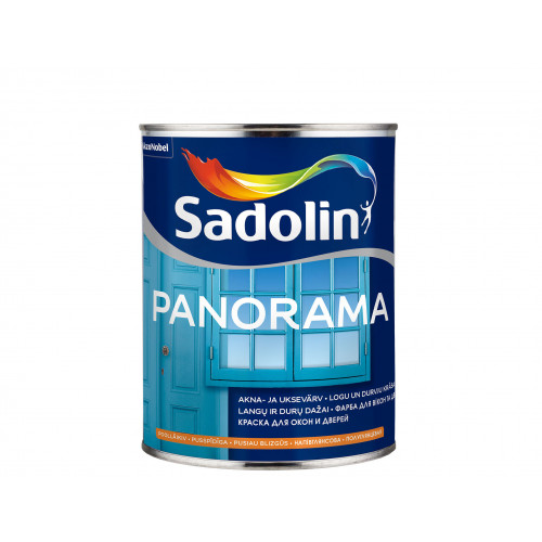 

Краска для окон и дверей Sadolin Panorama белая полуглянцевая