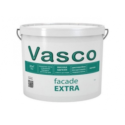 

Водорастворимая акриловая матовая краска для фасадных работ Vasco Facade EXTRA