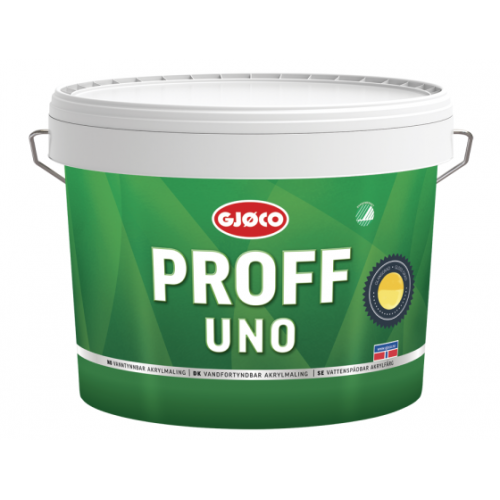 

Краска латексная акриловая Gjoco Proff Uno 5 моющаяся матовая С прозрачная