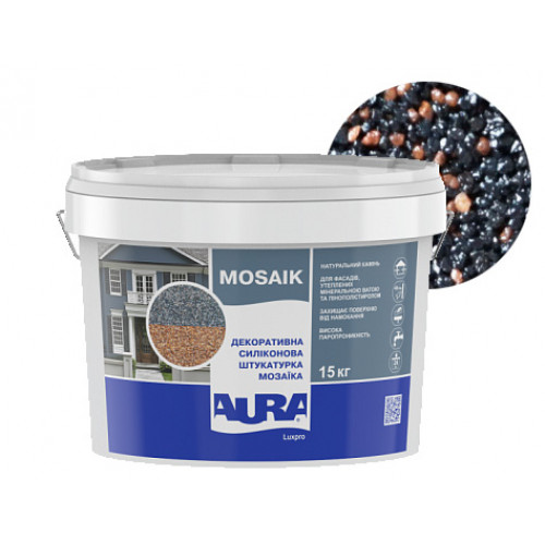 

Штукатурка декоративная силиконовая Aura Luxpro Mosaik мозаичная M15 B250