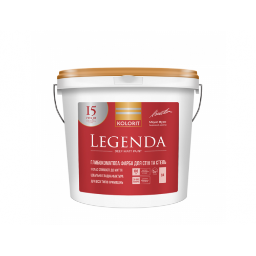 

Краска латексная Kolorit Legenda прозрачная