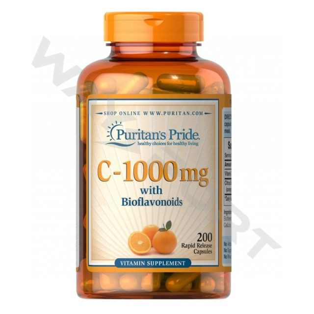 

Puritan’s Pride Vitamin C-1000 мг with Bioflavonoids 200 капс